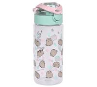 Pusheen BOTTIGLIA PER ACQUA con beccuccio, BOTTIGLIA TRASPARENTE PER SCUOLA per bambine, Sicura senza BPA 500 ml (Pusheen B)