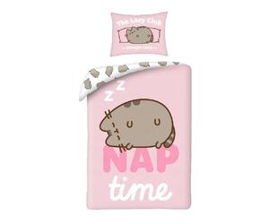 PUSHEEN Copripiumino LETTO Set 140x200cm ORIGINALE THE CAT Nap Time PUS-2283BL