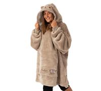 Pusheen Felpa con cappuccio con cappuccio con coperta ricamata marrone | Concediti un comfort accogliente Oodie | Taglia unica per tutti | Tuffati in avventure giocose