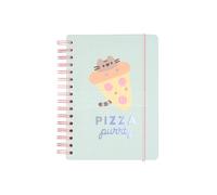 Grupo Erik: Bullet Journal Pusheen Foodie | Quaderno A5 ad anelli 180 pagine con copertina rigida, chiusura elastica, carta d'avorio di alta qualità e pagine puntinate, ideale per appunti o journaling