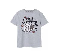 Pusheen Grigio Halloween Mummy T-shirt a maniche corte Ragazze
