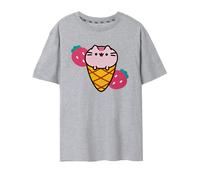 Pusheen Grigio Ice Cream T-shirt a maniche corte Donne