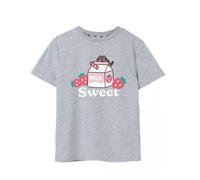 Pusheen Grigio Sweet Sips T-shirt a maniche corte Ragazze