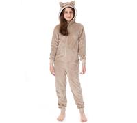 Pusheen Marrone All-Over Print With Novelty Ears Tutina Ragazze