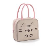 Pusheen Marrone Novelty Face Pranzo al sacco con zip Donne