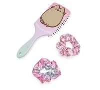 Pusheen Multicolore Smile Every Day Set di spazzole per capelli e elastici Donne