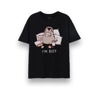 Pusheen Nero I'm Busy T-shirt a maniche corte Unisex Adulti