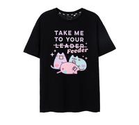 Pusheen Nero Take Me To Your Feeder T-shirt a maniche corte Donne