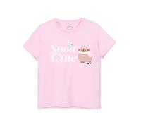 Pusheen Rosa Snow Cute T-shirt a maniche corte Ragazze