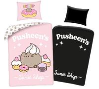 Pusheen Set Biancheria da Letto, Luminosa al Buio, 140x200cm, 100% Cotone