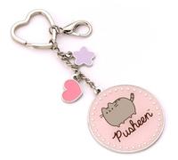 The Carat Shop Portachiavi Pusheen con nome e mini ciondoli Rosa e Argento (lega di zinco)