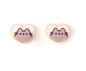 Pusheen Stud Orecchini Pink E Gold Heart Carat Shop, The