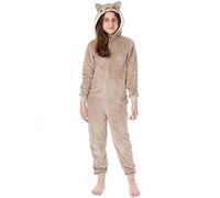 Pusheen The Cat Onesie per Ragazze | Bambini Adolescenti Rosa Multi Marrone O Opzioni Personaggio Pigiama Gatto | Cappuccio in Pile Sherpa con Zip