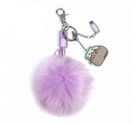 Pusheen USB Charging Cable 3in1 with Keychain Pom Pom
