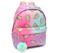 Pusheen Zaino in spinta Adulti Teens Cat Pom Pom Portachiavi Pink Zaino 16" One Size