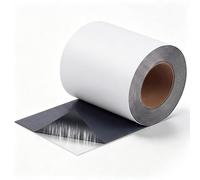 Pushglossy 1 rotolo di membrana in gomma Epdm, 15,2 cm x 7,6 m, bianca, autoadesiva, impermeabile, rinforzata, 50 mm, foglio di ghiaccio e acqua per camper, capannoni, garage e patio