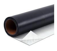 Pushglossy 1 rotolo di membrana in gomma Epdm per tetti, 99,1 cm x 1,5 m, autoadesiva, impermeabile, strato piatto rinforzato da 50 mm, facile da installare, protezione da ghiaccio e acqua