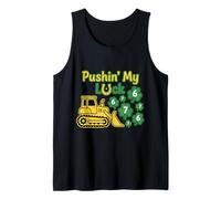 Pushing My Luck St Paddy Day 67 Lucky Construction Bulldozer Canotta