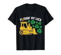 Pushing My Luck St Patrick's 67 Operaio Edile Shamrock Maglietta