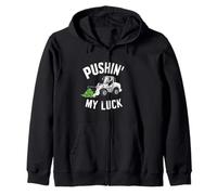 Pushing My Luck Trattore Camion St Patricks Day Ragazzi Bambino Felpa con Cappuccio