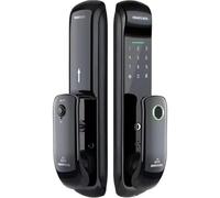 Pushpull Electronic Fingerprint Biometric Password IC Card Security TTLock Phone Automatic Digital Smart Door Lock(Black ttlock,5050 22 195)