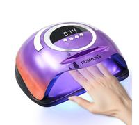 PUSHUJIA Lampada professionale per unghie, 300 W, asciugatura rapida, sensore di movimento automatico, 4 impostazioni timer, copertura uniforme a 72 LED per smalto gel, uso professionale e domestico