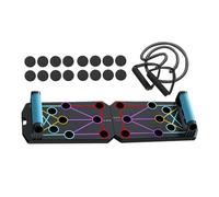 Pushup Board, Fitness Board, Foldable Design Arm Sculptor Chest Builder Shoulder Strength Muscle Focus Color Coded Handle Grips Space Saving Non-Slip, Exercise Equipment for Workout