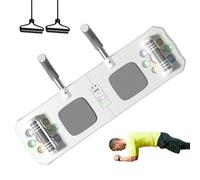 Pushup Board - Pilates Reformer | Ab Exercise Board | Fitness Board With Resistance Bands Pilates Reformer Machine Non-Slip Handle Exercise Board For Workout Pilates With Tensile Rope & Timer
