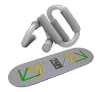 Pushup Handles, S-Shape Strength Train Pushup Stand, 2.5x25.74x4.5 inches Home Gym Accessories with Non-Slip Mat, Professional System for Floor Workouts and Fitness Training