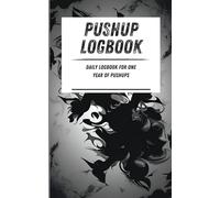 Pushup Logbook: Daily logbook for one year of pushups. Black smoky pattern. 110-page calisthenics exercise logbook. 5 x 8 in.