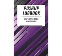 Pushup Logbook: Daily logbook for one year of pushups. Purple metal pattern. 110-page calisthenics exercise logbook. 5 x 8 in.