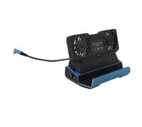 PUSOKEI 10 in 1 Stazione Docking per Steam Deck/Rog Ally X/Legion Go, Ventola a Doppia Raffreddamento, 4K@60Hz, Gigabit Ethernet, 4 Porte USB, Ricarica PD 100W, Slot SD/TF, Slot M.2