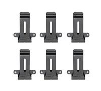 PUSOKEI 6 Pezzi di Ricambio per Clamp/Holder da Cintura per Radio Nera per TK 208 TK 308 TH 22AT, Supporto da Cintura in Materiale Metallico per BF 888S