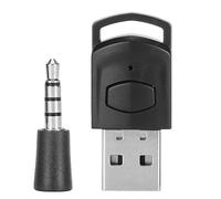 PUSOKEI Adattatore Audio Bluetooth USB, Collegando le Cuffie Bluetooth a PS 4/5, PC, Trasmettitore USB APTX con Microfono Wireless