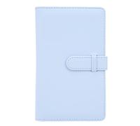 PUSOKEI Album Fotografico da 3 Pollici, PU Leather 108 Card Card Mini Album Fotografico (BLUE)