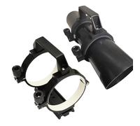 PUSOKEI Anello di Portata Guida Regolabile Astronomico con Piastra, 90 Mm di Diametro All'interno, per Diametro del Tubo del Telescopio o Ricerca 90 Mm-80 Mm