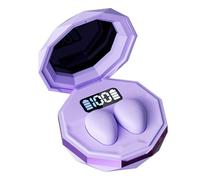 PUSOKEI Auricolari Dormienti Bluetooth 5.4 Wireless |Auricolari HiFi con Cancellazione del Rumore con Display LED, Impermeabili IPX6, Design Ergonomico per il Sonno (PURPLE)