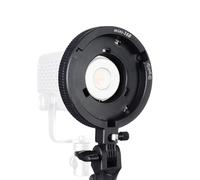 PUSOKEI Bowens - Adattatore da MINI a standard, compatibile con softbox, riflettori Snoot, controllo a doppio angolo, inclinazione di 180°, montaggio verticale orizzontale