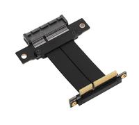 PUSOKEI Cavo Prolunga PCIe 4.0 X4, Cavo Riser per Scheda Grafica GPU di Quarta Generazione Ad Alta velocità da 8 Gbps, con Connettore Maschio da 90 Gradi a Femmina a 180 Gradi, PE (5 cm)