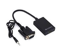 PUSOKEI Convertitore Adattatore Cavo VGA a Video HD 1080P per Computer PC, di Convertitori di Facile Installazione per Laptop con Operativo, Prestazioni Stabili per Lettore DVD