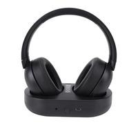 PUSOKEI Cuffie Wireless per la Visione della TV, 2,4 G di Cuffie Wireless/ 5.3 TV per Anziani, con Base di Ricarica del Trasmettitore, Stereo HIFI, 50H di Gioco, Nessun Ritardo (black)