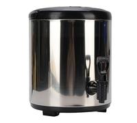PUSOKEI Distributore di Bevande Isolato 6L |Dispenser Portatile per Bevande Calde e Fredde in Acciaio Inossidabile 304 per Zuppa di Succhi di tè Al Latte (SILVER)
