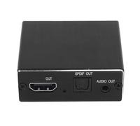 PUSOKEI Estrattore Audio HDMI, Convertitore Splitter Adattatore Audio AUX da HDMI a Ottico 3,5 Mm 4K 30 Hz, per TV, PC, Audio, Altoparlanti, Amplificatore, Cuffie