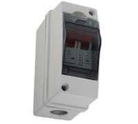 PUSOKEI Interruttore Automatico Miniaturizzato CC, Interruttore Isolatore Solare per Array Fotovoltaici, Design Impermeabile IP65 (20A)