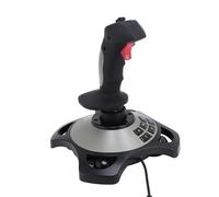 PUSOKEI Joystick per Controller di Simulazione PC, Simulatore di Volo per Giochi USB con Funzione di Vibrazione e Controllo d'acceleratore, Controller di Gioco Joystick per Simulatore