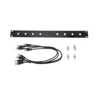 PUSOKEI Kit Rack Antenna BNC per Montaggio Frontale, Pannello 1U 8 Porte Foro con Cavi 4x50, Compatibile con il Wireless SLX SLX2 LX4 PGX2