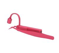 PUSOKEI Lampada per Ciglia Portatile con Pinzette, Lampada per Extension Ciglia Portatile a Polimerizzazione Rapida per Innesto di, 180 Luci Flessibili per Extension (rosso)