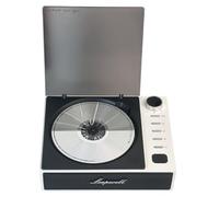 PUSOKEI Lettore CD Portatile con Ingresso e Uscita Bluetooth, Uscita USB AUX e Ottica, Piccolo Lettore CD retrò Ricaricabile con Schermo LCD, Radio FM per la Casa (WHITE)