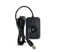 PUSOKEI Lettore di Impronte Digitali USB per WindowsCiao, Accesso con un Tocco e Blocco Schermo | per WinOS 11/10, Plug and Play, Match in Sensor Security, Fino a 10 impronte digitali, Senza password, Cavo da 5 piedi,