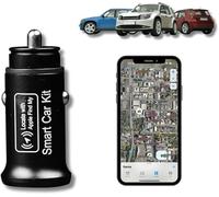 PUSOKEI Localizzatore GPS per Auto e Caricabatterie, Doppia Porta USB e Tipo C, Adattatore per Accendisigari con Mini Localizzatore GPS Nascosto per Auto e Veicoli, Compatibile con IOS